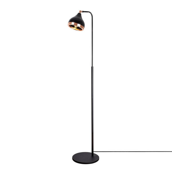 Opviq Stehlampe Yildo
schwarz Kupfer Metall B/H/T/L/D: ca. 28x150x28x40x16 cm E27 1 Brennstellen