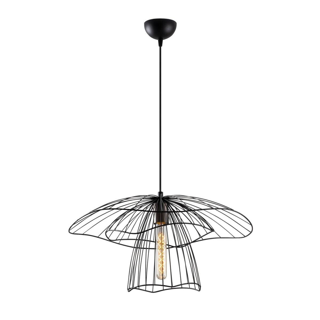 Opviq Pendelleuchte
schwarz Eisen B/H/T/L/D: ca. 50x123x50x50x50 cm E27 1 Brennstellen
