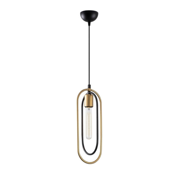 8681875884111 Opviq Pendelleuchte Cerco
schwarz gold Metall B/H/L: ca. 14x132x32 cm E27 1 Brennstellen