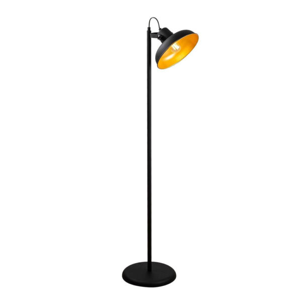 Opviq Stehlampe
schwarz gold Metall B/H/T/L: ca. 43x145x43x30 cm E27 1 Brennstellen