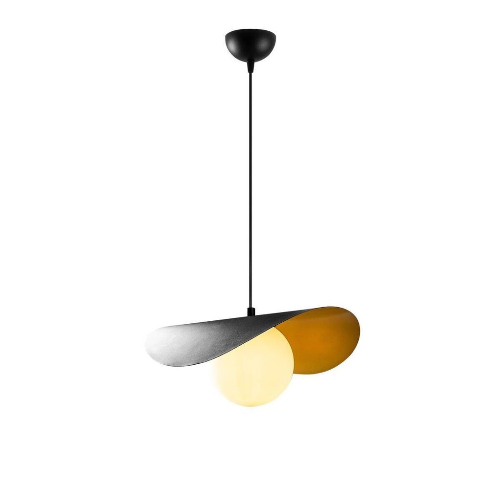 Opviq Pendelleuchte Vatoz
weiß schwarz Metall Glas B/H/T/L/D: ca. 38x105x38x32x15 cm E27 1 Brennstellen