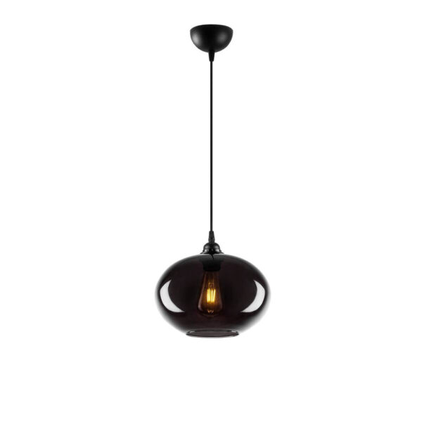 8681875991611 Opviq Pendelleuchte Smoked
Rauch Metall Glas B/H/T/L/D: ca. 27x120x27x27x27 cm E27 1 Brennstellen
