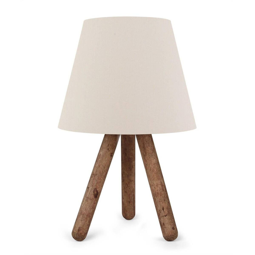 Opviq Tischleuchte nussbaum Buche PVC B/H/L: ca. 22x33x22 cm E27 1 Brennstellen – verschiedene Farben