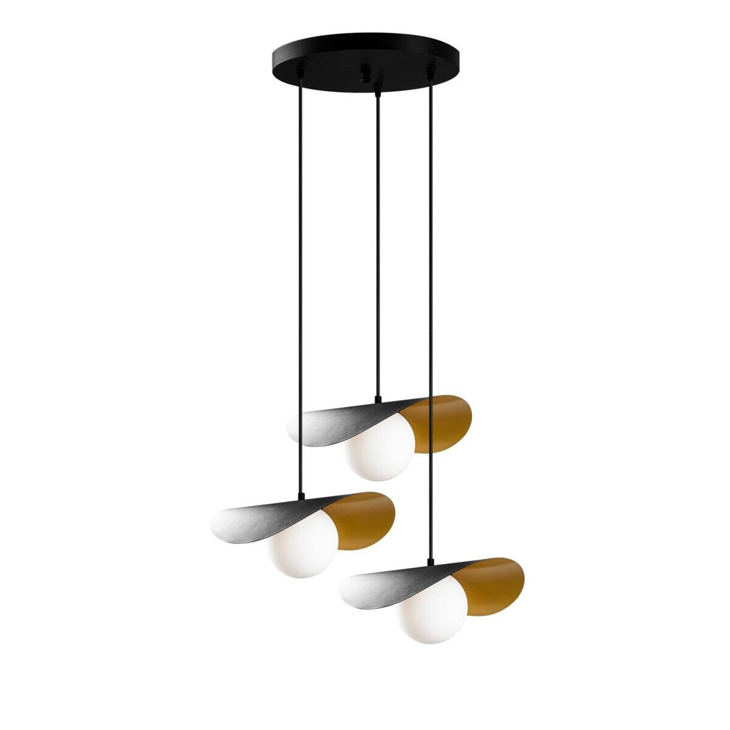 Opviq Pendelleuchte Vatoz-6141
schwarz B/H/T/L/D: ca. 60x105x60x60x60 cm E27 3 Brennstellen