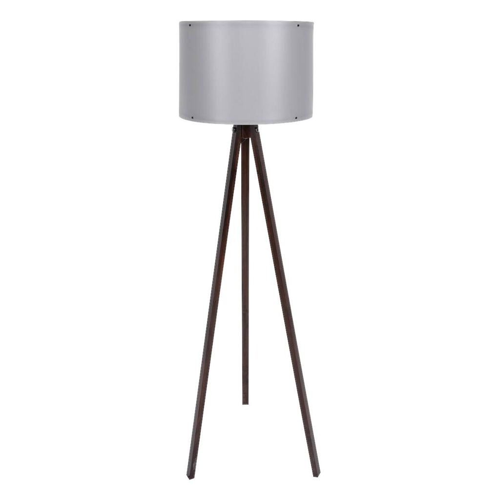 Opviq Stehlampe
nussbaum grau MDF Polypropylen B/H/T/L/D: ca. 38x145x38x38x38 cm E27 1 Brennstellen