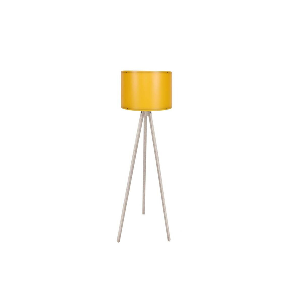 Opviq Stehlampe
gelb creme Polypropylen MDF B/H/L: ca. 38x145x38 cm E27 1 Brennstellen