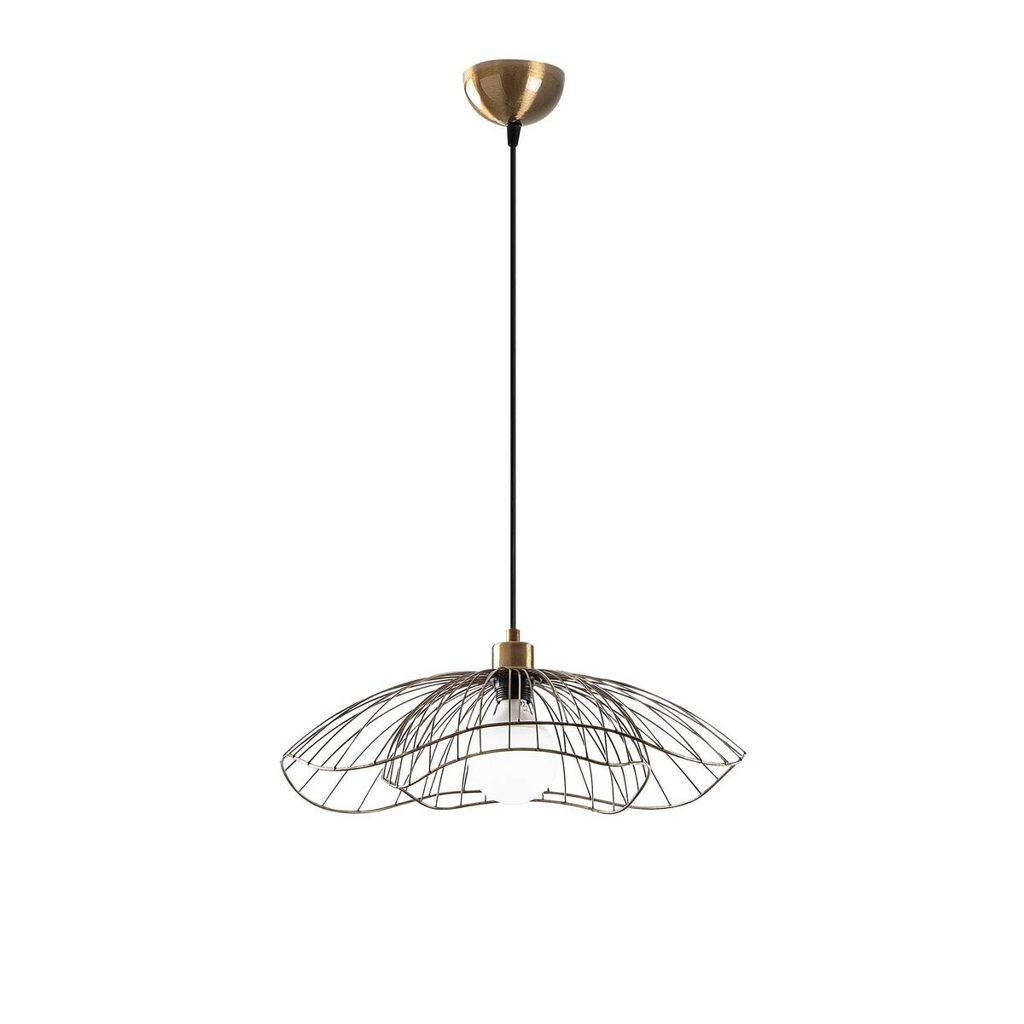 Opviq Pendelleuchte Farac
bronze Eisen B/H/T/L/D: ca. 50x111x50x50x50 cm E27 1 Brennstellen