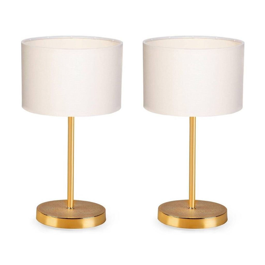Opviq Tischleuchte
gold creme Metall PVC B/H/L: ca. 13x35x13 cm E27 1 Brennstellen