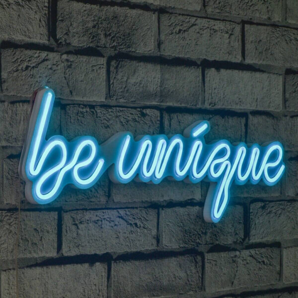 Opviq - LED-Wandleuchte blau PVC B/H/T/L: ca. 49x17x2x49 cm in Blau