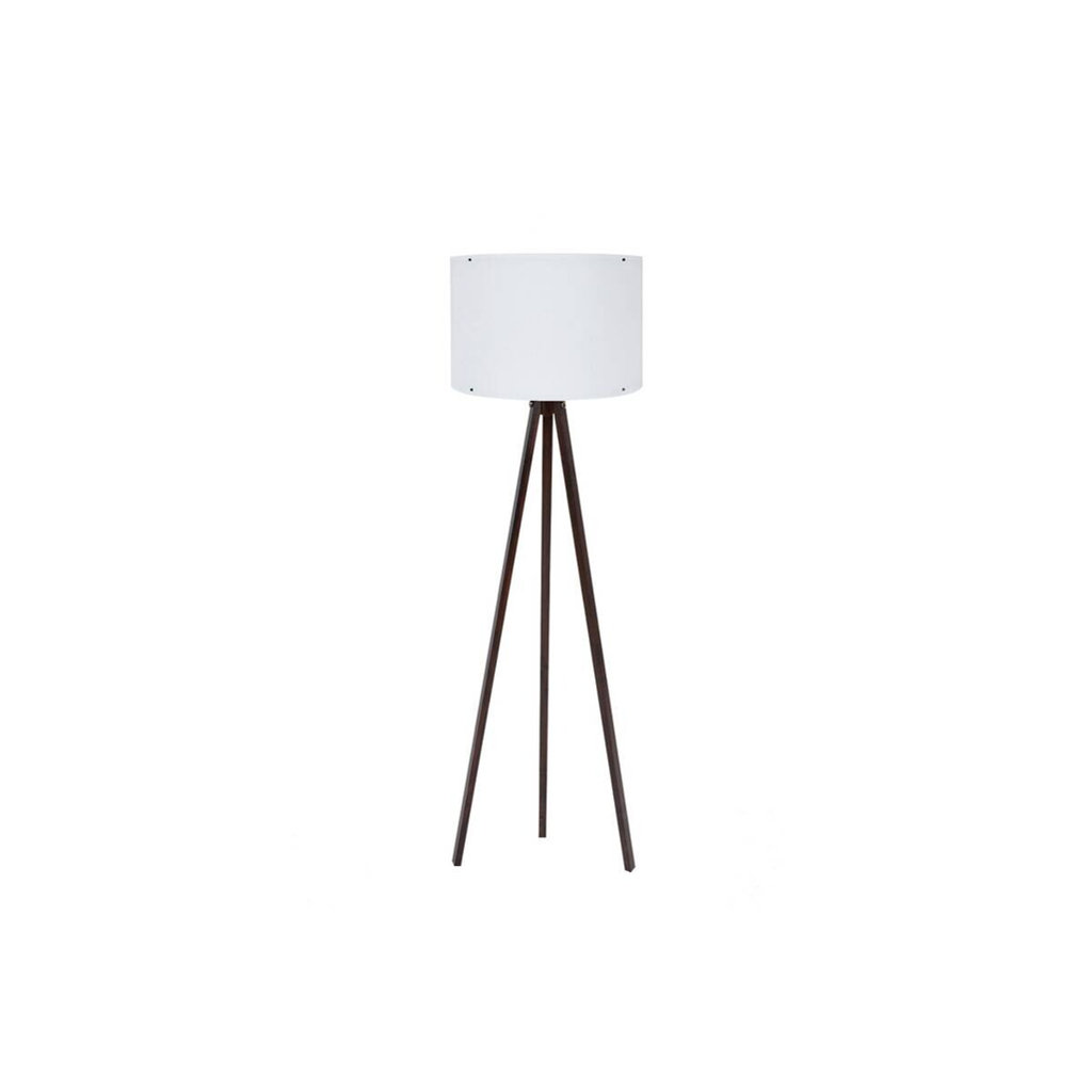 Opviq Stehlampe nussbaum MDF Polypropylen B/H/L: ca. 38x145x38 cm E27 1 Brennstellen – verschiedene Farben