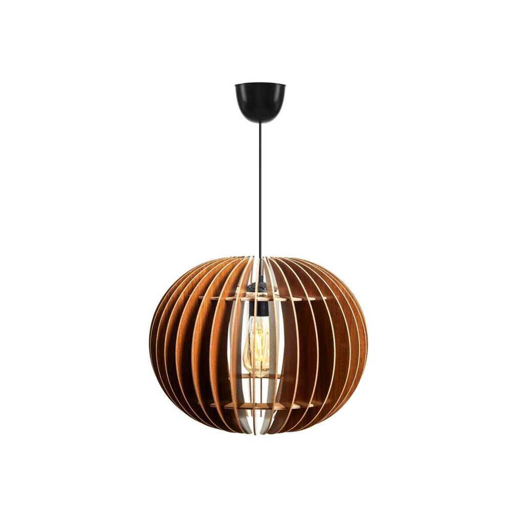 Opviq Pendelleuchte
nussbaum MDF B/H/T/L/D: ca. 36x70x36x36x36 cm E27 1 Brennstellen