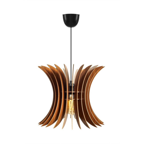 Opviq Pendelleuchte
nussbaum MDF B/H/T/L/D: ca. 35x65x35x35x35 cm E27 1 Brennstellen