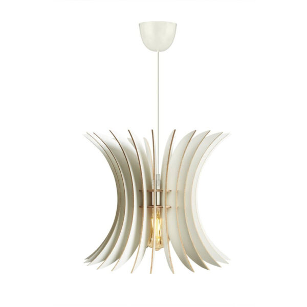8682870861374 Opviq Pendelleuchte
weiß MDF B/H/T/L/D: ca. 35x65x35x35x35 cm E27 1 Brennstellen