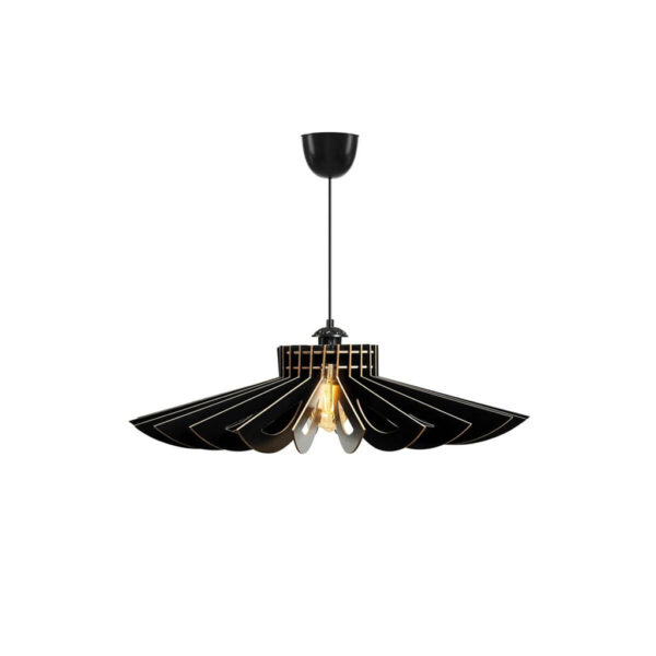 Opviq Pendelleuchte
schwarz MDF B/H/T/L/D: ca. 68x50x68x68x68 cm E27 1 Brennstellen