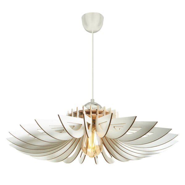 Opviq Pendelleuchte
weiß MDF B/H/T/L/D: ca. 52x45x52x52x52 cm E27 2 Brennstellen