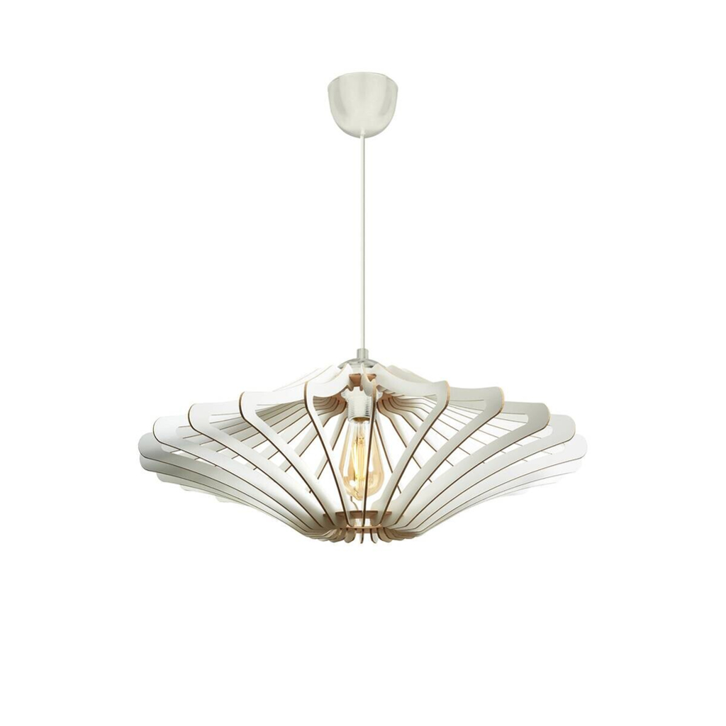 Opviq Pendelleuchte
weiß MDF B/H/T/L/D: ca. 47x55x47x47x47 cm E27 2 Brennstellen
