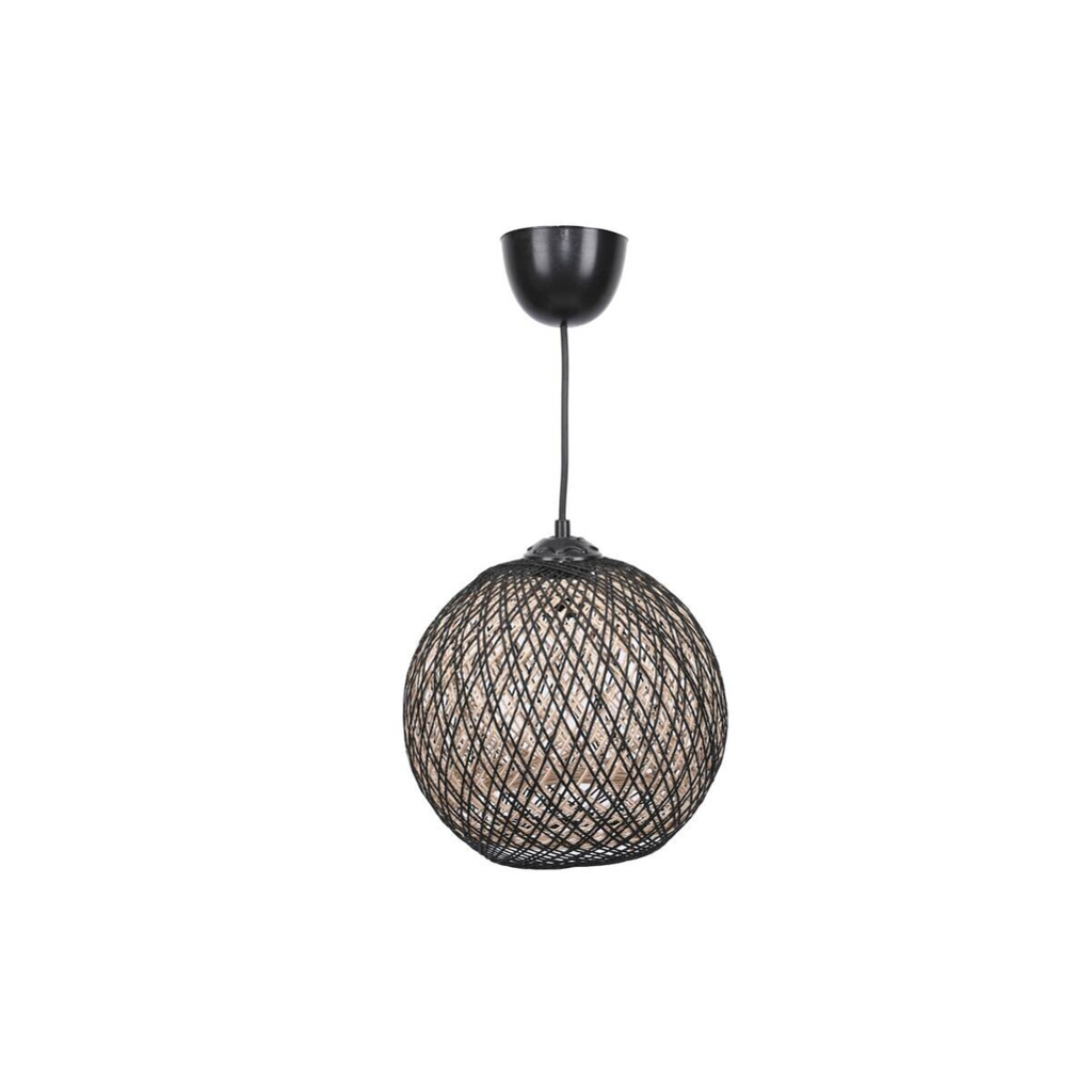 Opviq Pendelleuchte
schwarz creme B/H/T/L: ca. 22x55x24x22 cm E27 1 Brennstellen
