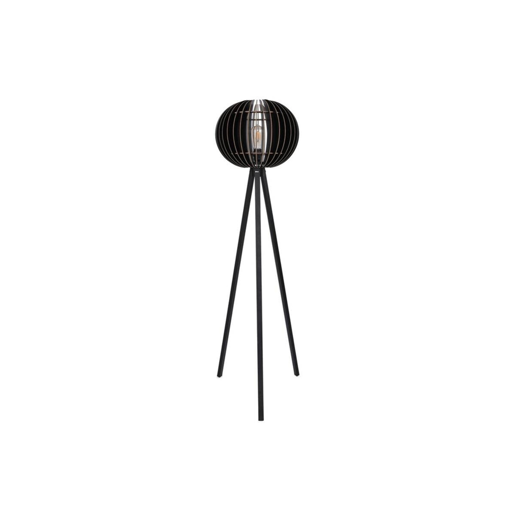Opviq Stehlampe
schwarz MDF B/H/T/L/D: ca. 36x145x36x36x36 cm E27 1 Brennstellen