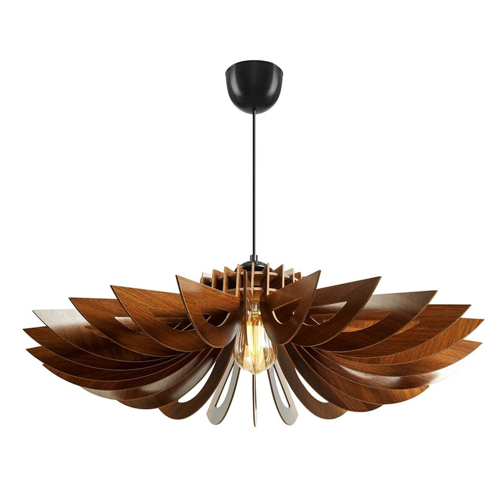 Opviq Pendelleuchte
nussbaum MDF B/H/T/L/D: ca. 52x45x52x52x52 cm E27 1 Brennstellen