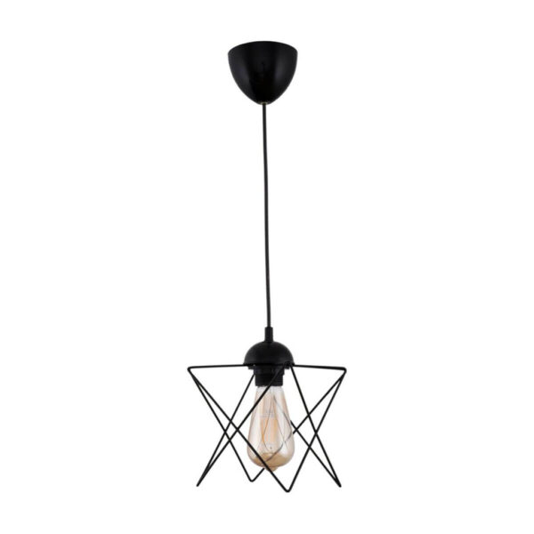 Opviq Pendelleuchte
schwarz Metall B/H/T/L: ca. 18x60x21x18 cm E27 2 Brennstellen