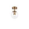 Opviq Deckenleuchte Atmaca bronze Glas Metall B/H/T/L/D: ca. 15x23x15x15x15 cm E14 1 Brennstellen