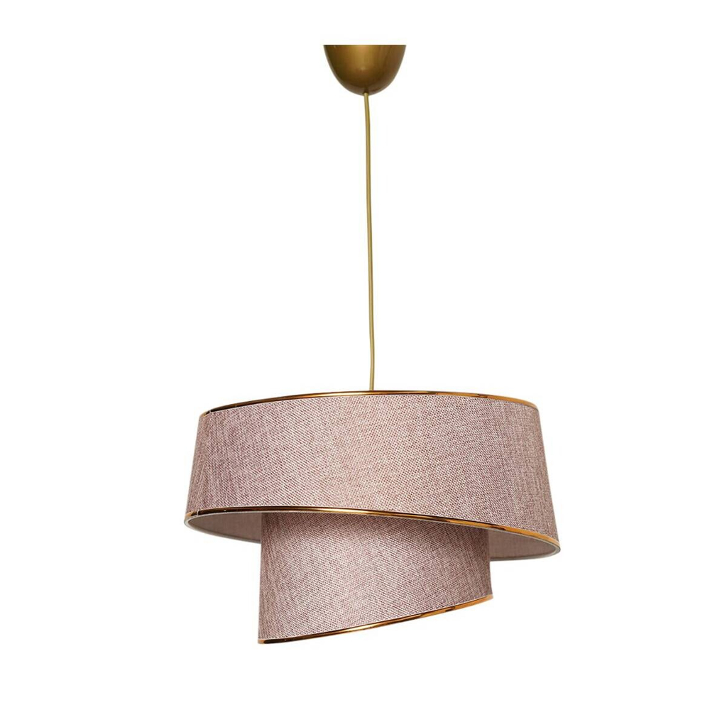 Opviq Pendelleuchte Barette
gold Metall Stoff B/H/L: ca. 32x70x32 cm E27 1 Brennstellen
