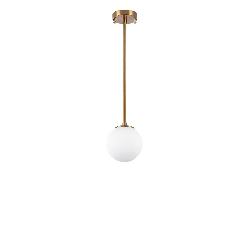 Opviq Deckenleuchte Akkas bronze Metall Glas B/H/T/L/D: ca. 15x61x15x15x15 cm E14 1 Brennstellen