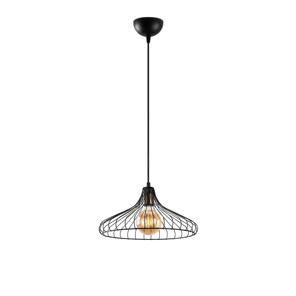 Opviq Pendelleuchte Depay-11250
schwarz Metall B/H/T/L/D: ca. 36x120x36x36x36 cm E27 1 Brennstellen