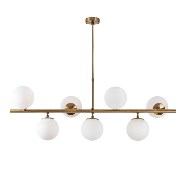 Opviq Deckenleuchte Fazli-10535 Glas B/H/T/L: ca. 113x85x40x113 cm E14 7 Brennstellen Opviq Deckenleuchte Fazli-10535 Glas B/H/T/L: ca. 113x85x40x113 cm E14 7 Brennstellen