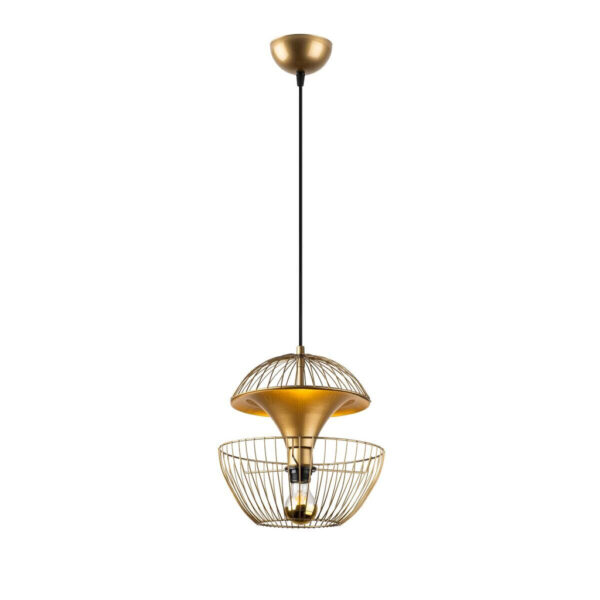 8683342387620 Opviq Pendelleuchte
gold Metall B/H/T/L/D: ca. 30x135x30x30x30 cm E27 1 Brennstellen