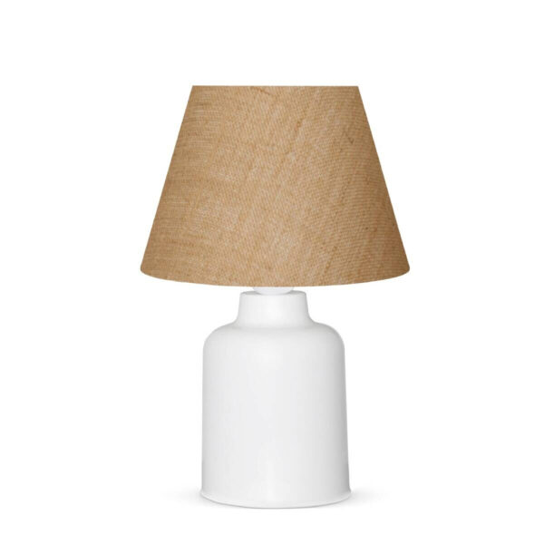 Opviq Tischleuchte
weiß creme Kunststoff B/H/L: ca. 22x31x22 cm E27 1 Brennstellen