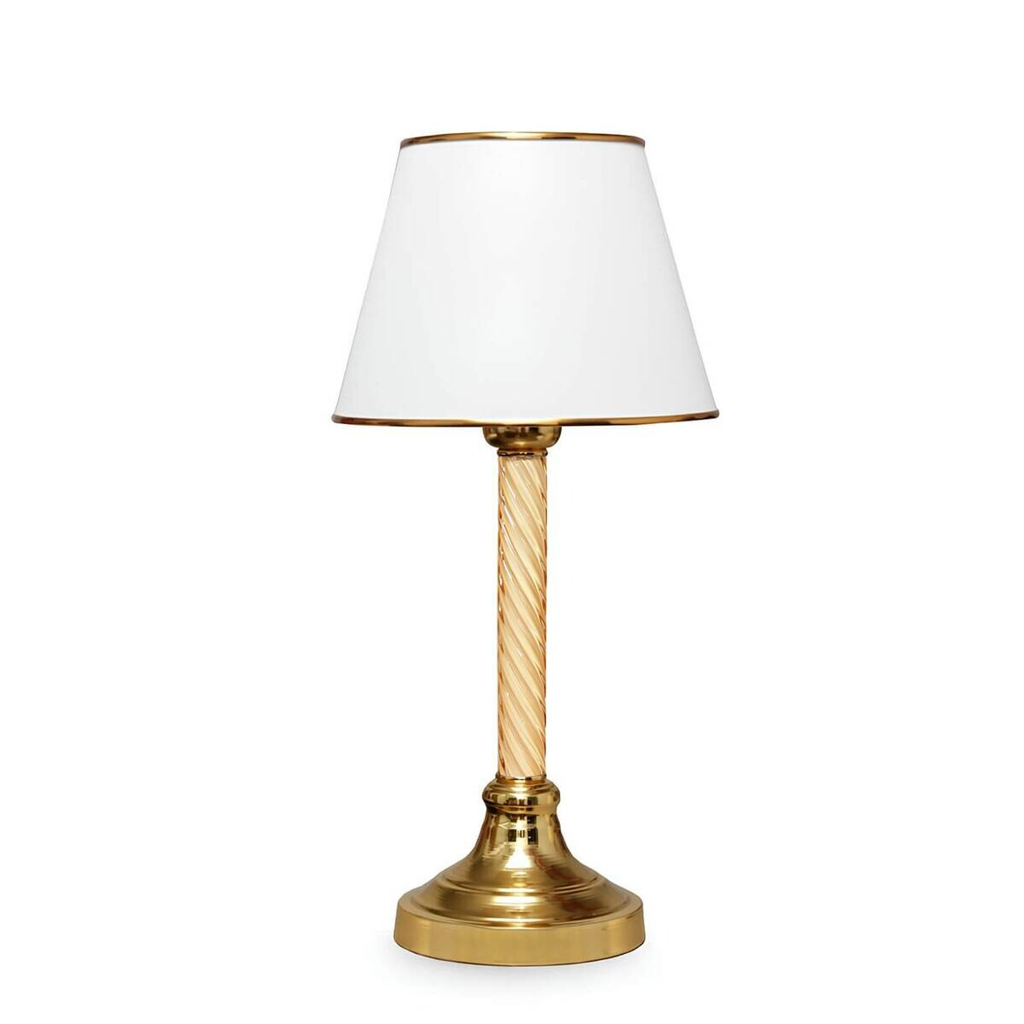 Opviq Tischleuchte
weiß Kunststoff Stoff B/H/T/L: ca. 22x45x14x22 cm E27 1 Brennstellen