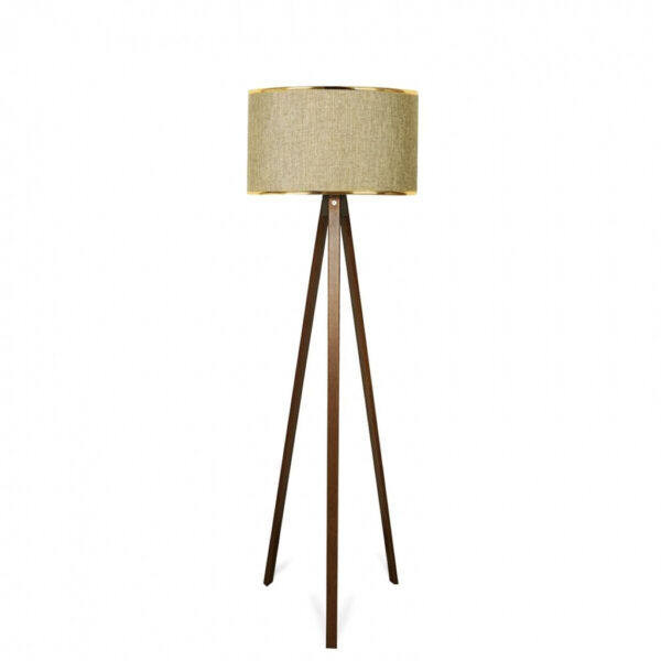 Opviq Stehlampe
gold beige Holz B/H/T/L/D: ca. 38x140x38x38x38 cm E27 1 Brennstellen