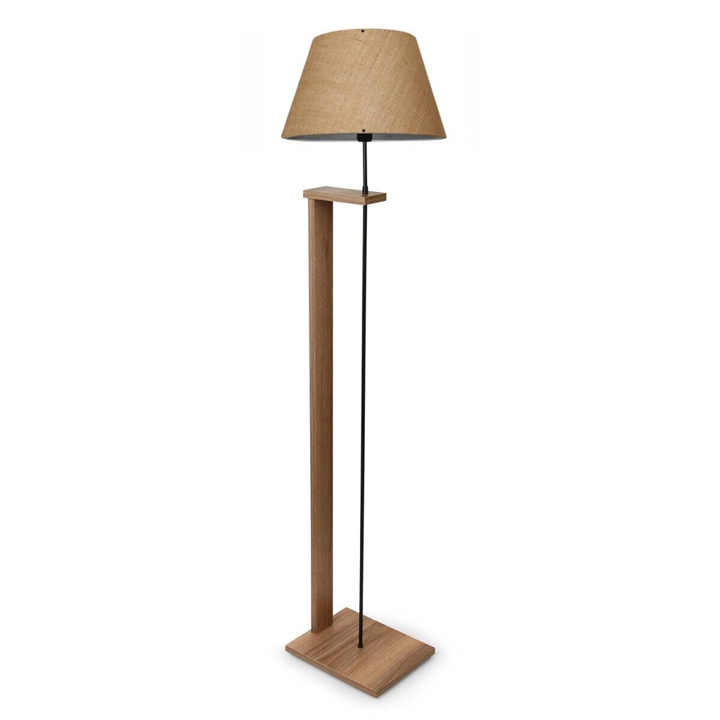 Opviq Stehlampe
beige Stoff Holz B/H/T/L: ca. 21x150x35x21 cm E27 1 Brennstellen