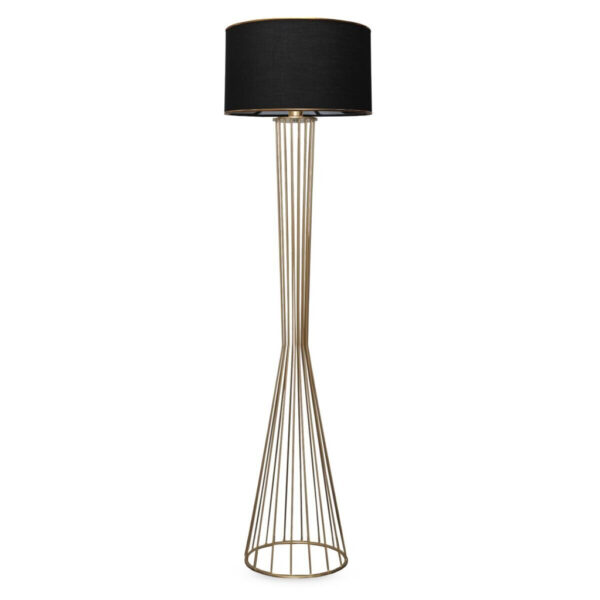 8683342482820 Opviq Stehlampe
gold schwarz Metall B/H/T/L/D: ca. 38x155x38x38x38 cm E27 1 Brennstellen