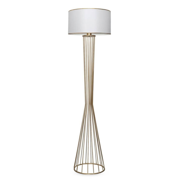 8683342482837 Opviq Stehlampe
weiß gold Metall B/H/T/L/D: ca. 38x155x38x38x38 cm E27 1 Brennstellen