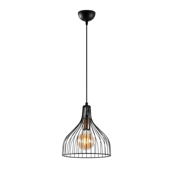 8683342590693 Opviq Pendelleuchte Cafu-11565
schwarz B/H/T/L/D: ca. 25x123x25x25x25 cm E27 1 Brennstellen