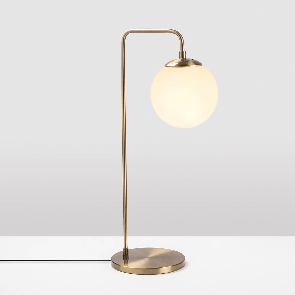 Opviq Tischleuchte Viran
bronze Glas Metall B/H/T/L/D: ca. 25x55x25x17x15 cm E14 1 Brennstellen