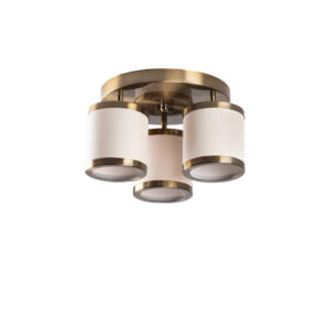 Opviq Deckenleuchte Way bronze Metall B/H/T/L/D: ca. 40x22x40x40x40 cm E27 3 Brennstellen