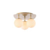 Opviq Deckenleuchte Well-11710 gold Glas B/H/T/L: ca. 37x25x44x37 cm E14 3 Brennstellen