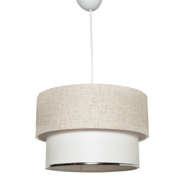 Opviq Pendelleuchte Corbeu
creme weiß Metall Baumwolle B/H/L: ca. 30x75x30 cm E27 1 Brennstellen