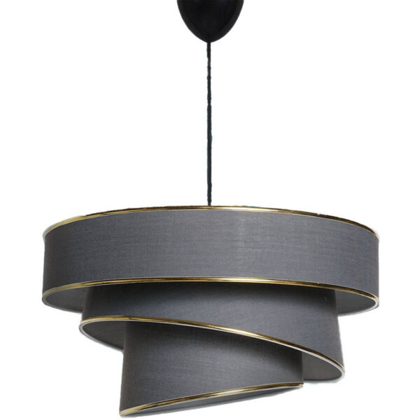 8683342683197 Opviq Pendelleuchte Couper
gold anthrazit Baumwolle B/H/L: ca. 40x72x40 cm E27 1 Brennstellen