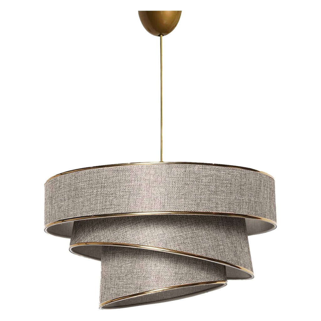 Opviq Pendelleuchte Couper
beige gold B/H/T/L/D: ca. 40x70x40x40x40 cm E27 1 Brennstellen