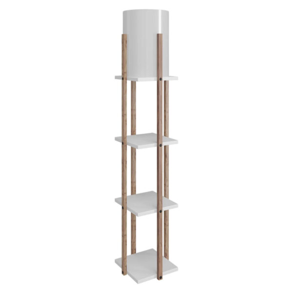 8683342683258 Opviq Stehlampe Nora MDF Stoff B/H/T/L/D: ca. 21x135x21x21x21 cm E27 1 Brennstellen – verschiedene Farben