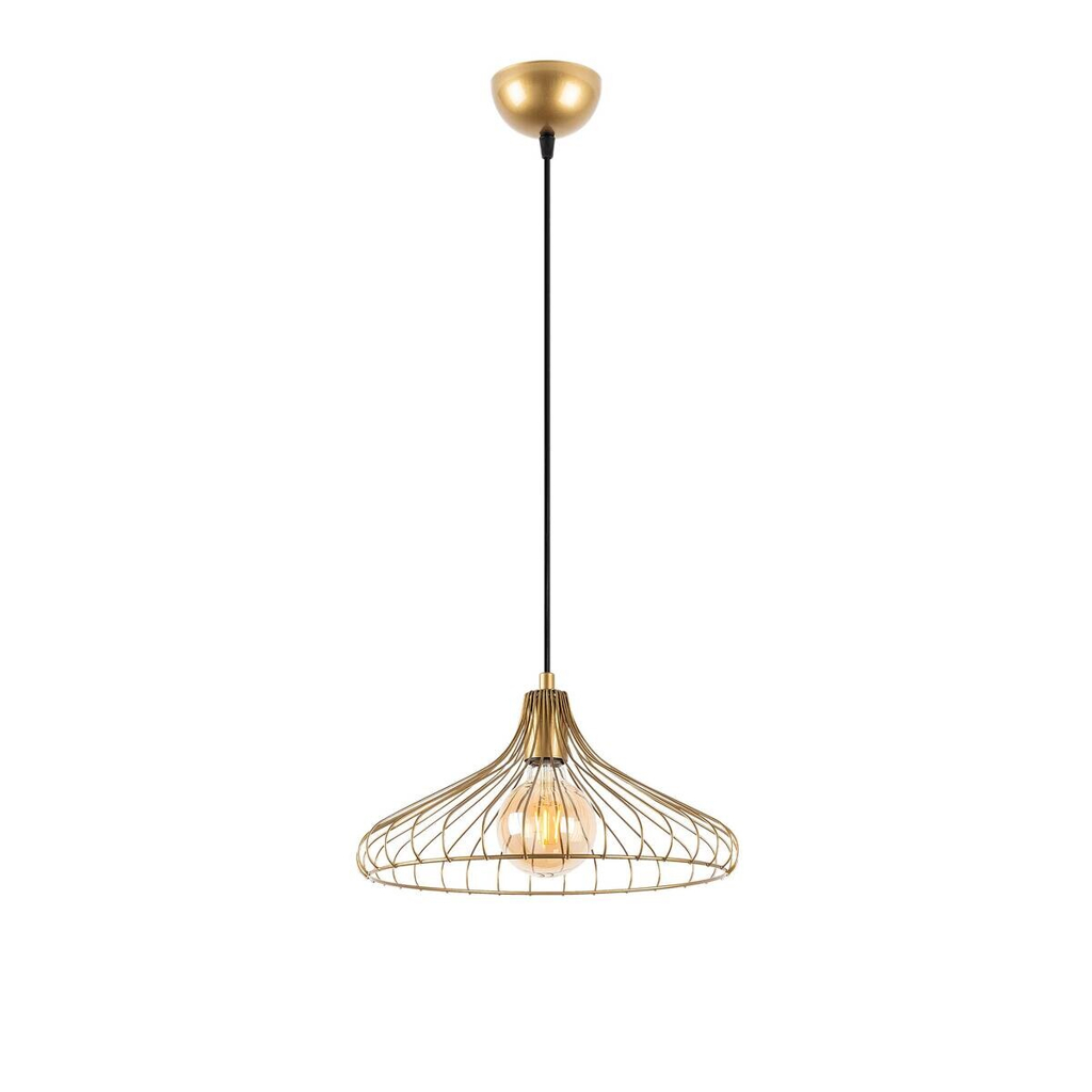Opviq Pendelleuchte DEPAY-11251
gold Metall B/H/T/L/D: ca. 36x120x36x36x36 cm E27 1 Brennstellen