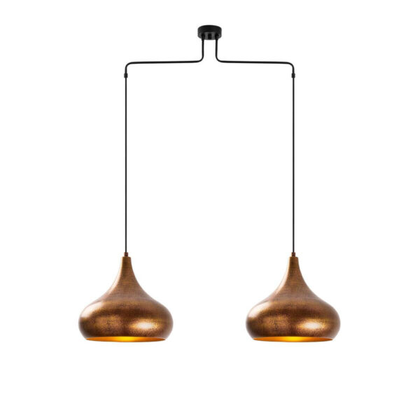 8683342835312 Opviq Pendelleuchte Muba-11551
Metall B/H/T/L: ca. 95x141x26x95 cm E27 2 Brennstellen
