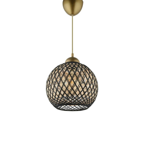 Opviq Pendelleuchte
gold schwarz Baumwolle B/H/T/L/D: ca. 22x54x22x22x22 cm E27 1 Brennstellen