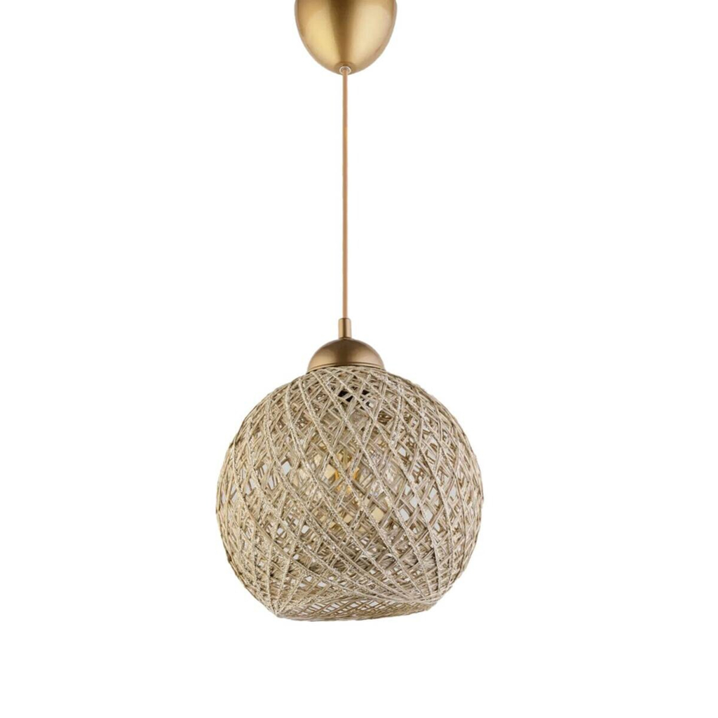 Opviq Pendelleuchte
silber Baumwolle B/H/T/L/D: ca. 22x54x22x22x22 cm E27 1 Brennstellen