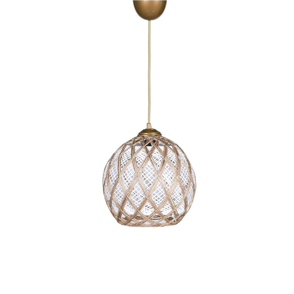 Opviq Pendelleuchte
silber weiß Baumwolle B/H/T/L/D: ca. 22x54x22x22x22 cm E27 1 Brennstellen