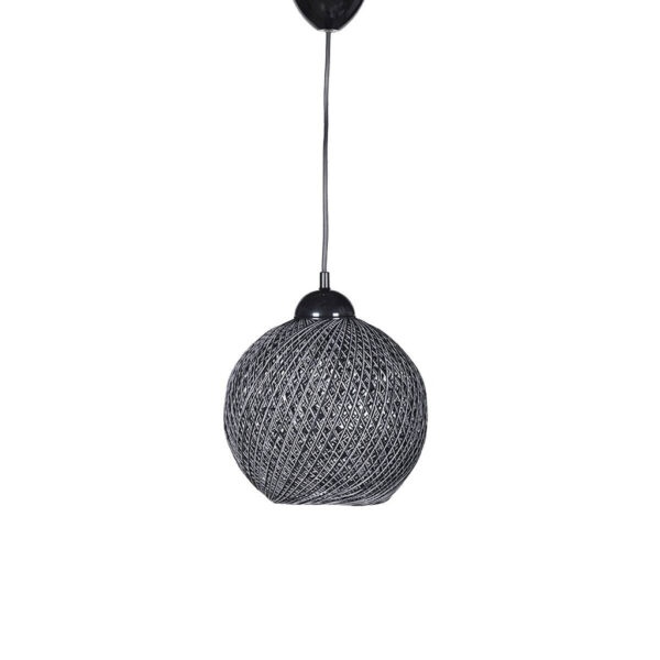 8683342847100 Opviq Pendelleuchte
grau schwarz Baumwolle B/H/T/L/D: ca. 22x54x22x22x22 cm E27 1 Brennstellen